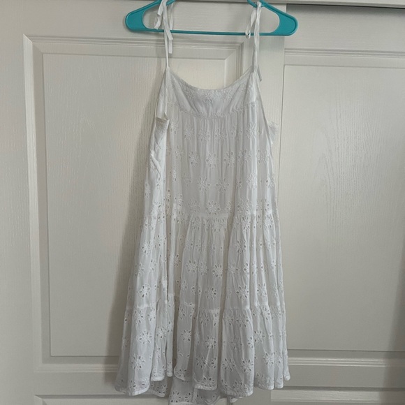 Lucky Brand Cream Sequin Tiered Sundress - Picture 6 of 7